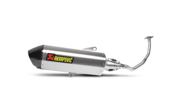 Akrapovic Racing Line RVS Volledig Uitlaatsysteem met E-keur Honda Forza 125 2015 - 2016
